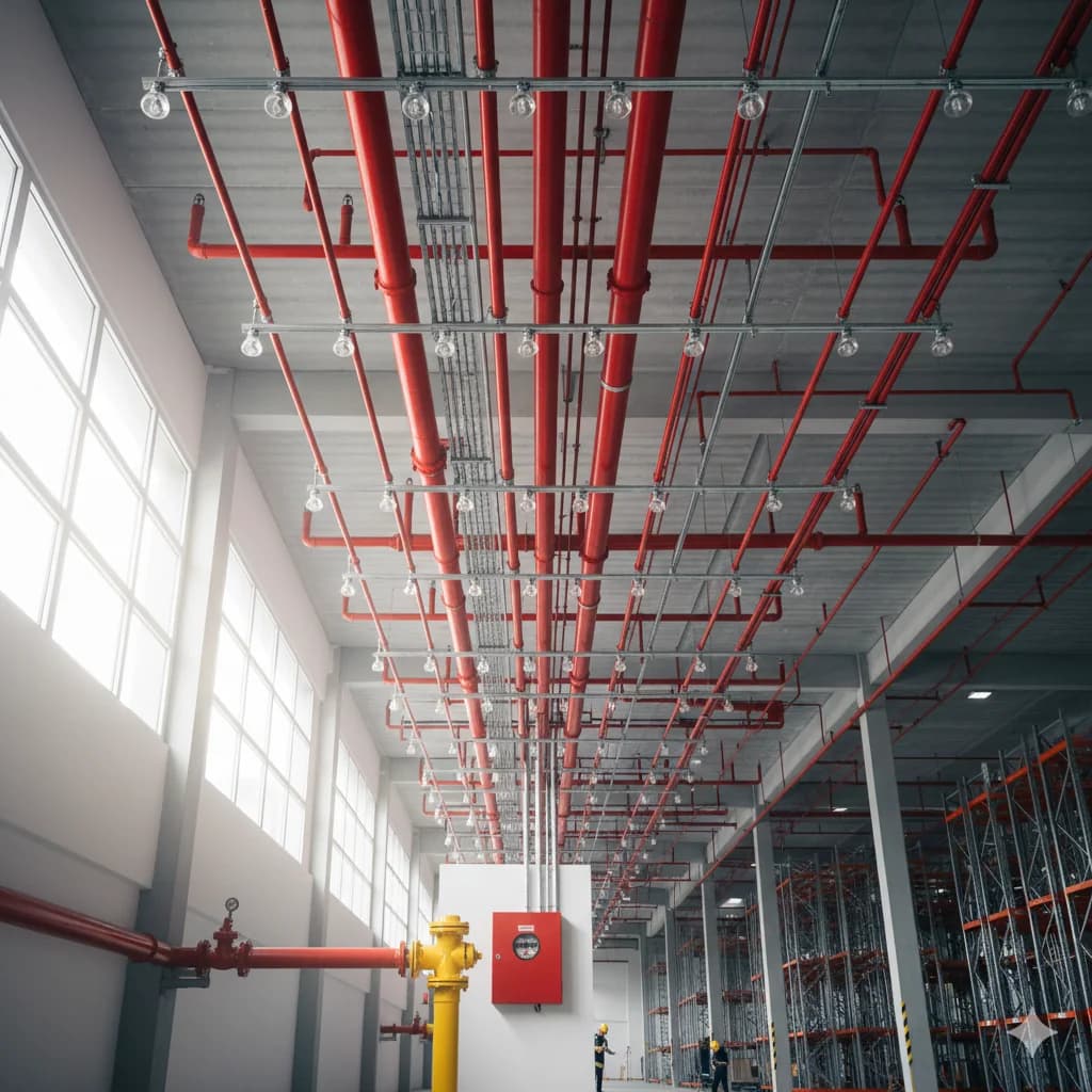 Fire Sprinkler System Design for Delhi NCR Industries – NBC Compliance Made Simple